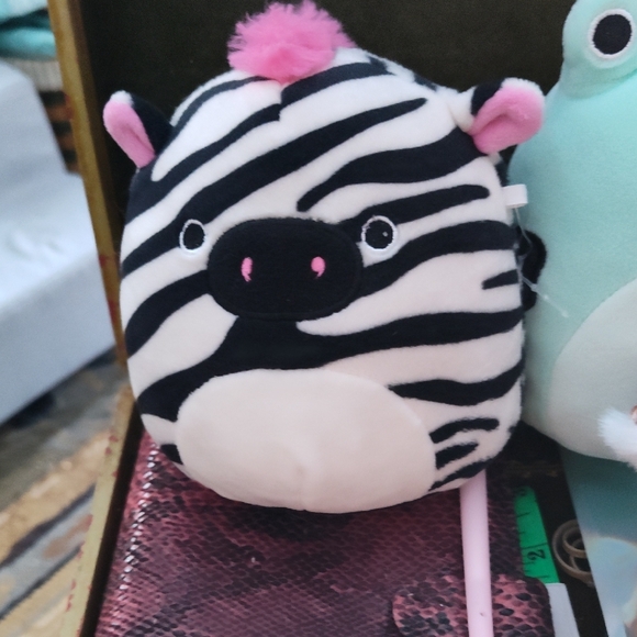 Squishmallows Zebra, Frog, Llama, and Reindeer Plush Set - Picture 3 of 5